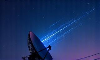 Satellite data transmission visualization