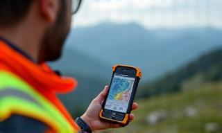 Mobile weather monitoring app screenshot